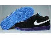 Nike Air Jordan 1 Retro Low Men's shoes Black/White/Blue/Pur