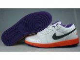 Nike Air Jordan 1 Retro Low Men's shoes White/Purple/Orange