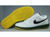 Nike Air Jordan 1 Retro Low Men's shoes White/Green/Black/Ye