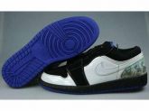Nike Air Jordan 1 Retro Low Men's shoes Black/White/Blue